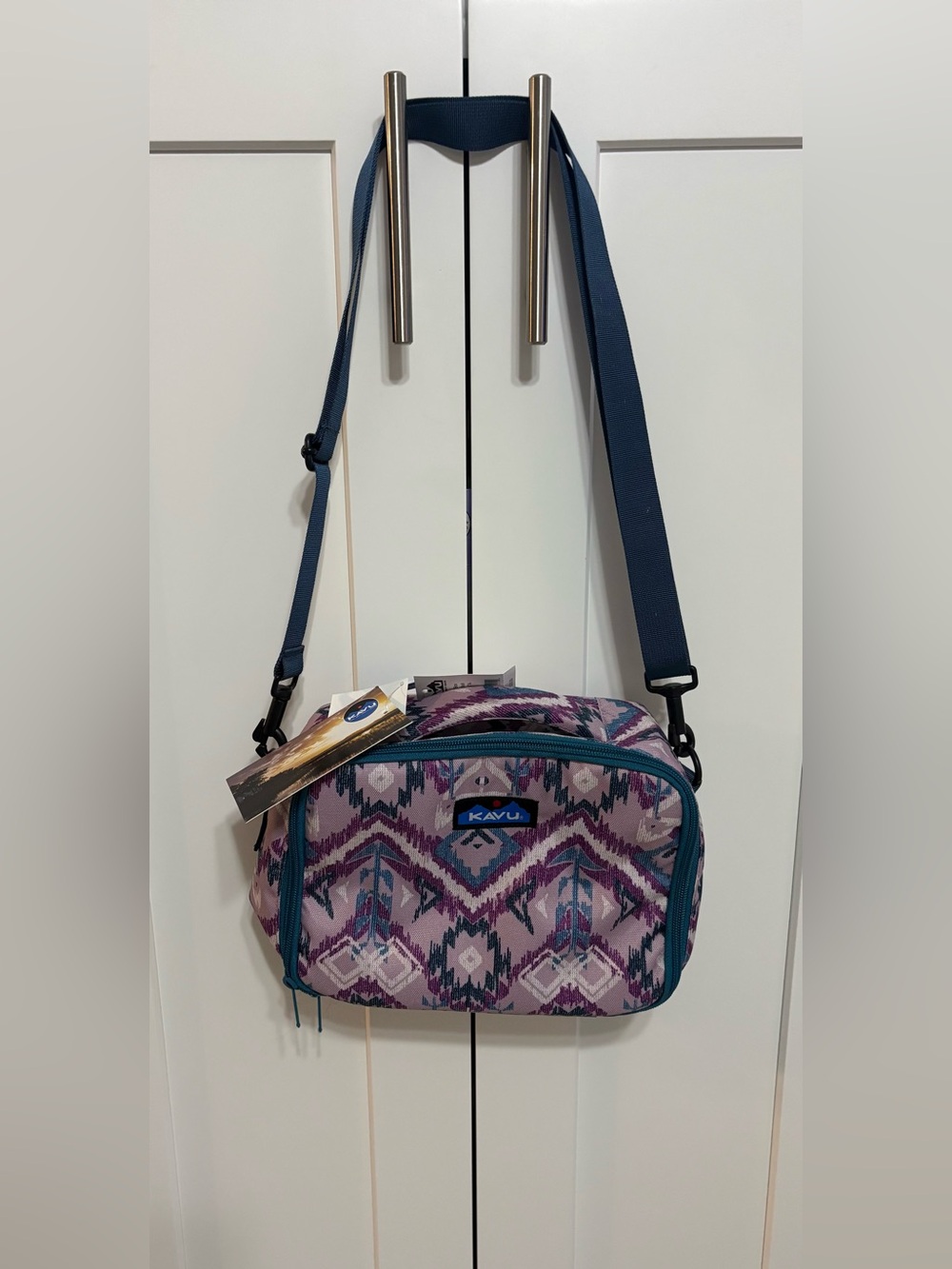 Kavu Purple Ikat Lunch Box NWT